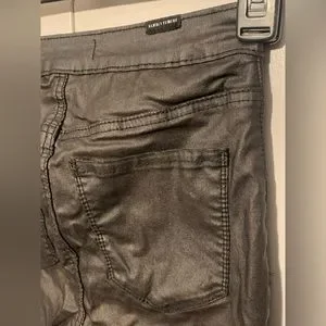 Jeans Femme Skinny Effet Métallisé Gunmetal - Almost Famous - Taille 0 - Coupe Slim Et Confortable